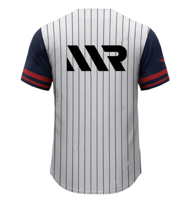 MR Sports Pinstripe Jersey | Athletic Fit Baseball Shirt